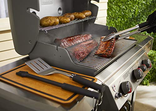 Weber Precision 3-Piece Grilling Tool Set, Stainless Steel