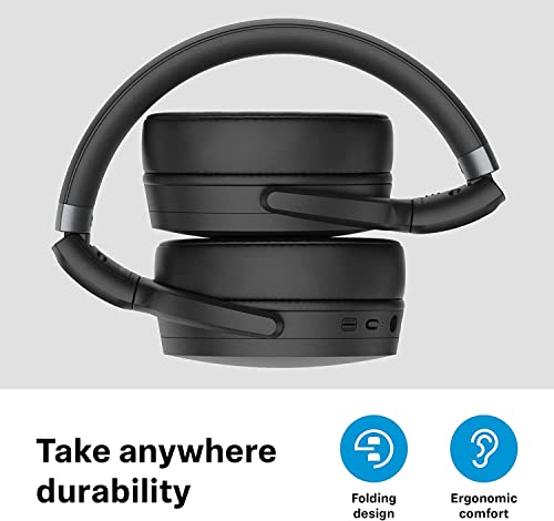 Sennheiser Consumer Audio HD 450SE Black Bluetooth 5.0 Wireless Headphone with Alexa Built-in - Active Noise Cancellation, 30-Hour Battery Life, USB-C Fast Charging, Foldable - Black