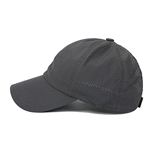 Womens Criss Cross Ponytail Baseball Cap Adjustable High Messy Bun Ponycap Quick Drying Hat