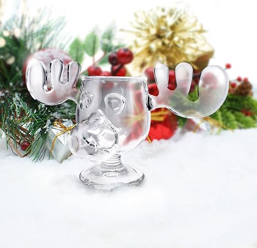 Spoontiques - National Lampoon’s Christmas Vacation Acrylic Moose Cup - Griswold Moose Mug - 4.5” - 6 Ounce,Clear