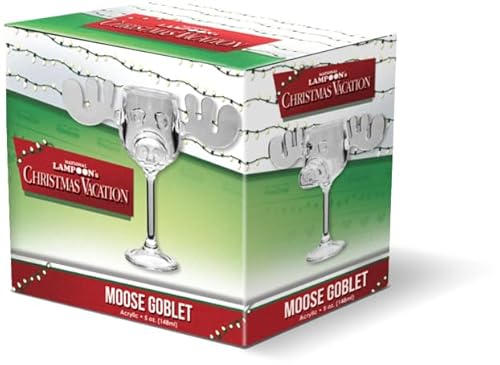 Spoontiques - National Lampoon’s Christmas Vacation Acrylic Moose Cup - Griswold Moose Mug - 4.5” - 6 Ounce,Clear