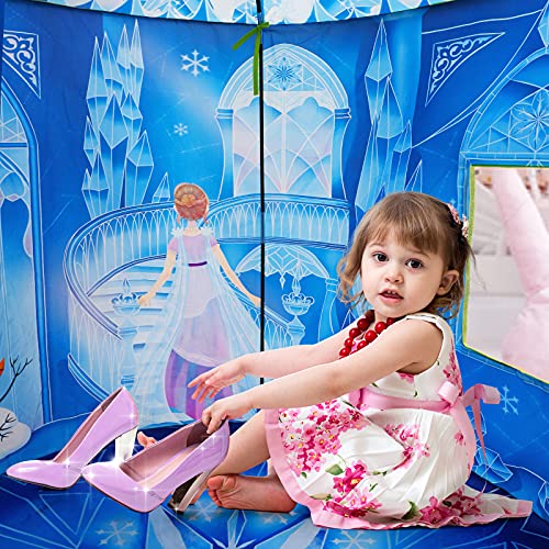 Princess Play Tent, Frozen Toy for Girls, Ice Castle Kids Tent Indoor and Outdoor, Large Imaginative Playhouse 51" X 40" with Carrying Bag for 1 2 3 4 5 6 7 8 9 Years Old Girls Gift