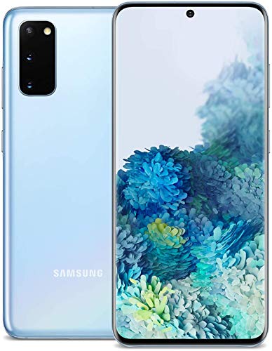 SAMSUNG Galaxy S20 5G (128GB, 12GB) 6.2" 120Hz AMOLED, Snapdragon 865, Canada 5G Only/Global 4G LTE (GSM + CDMA) Unlocked (AT&T, Verizon, T-Mobile, Metro) International Model SM-G981W (Cloud Blue)