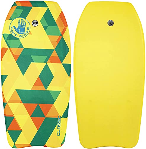 Body Glove Classic 33 Inch Bodyboard - EPS Core, Crescent Tail, Dual Channels, Wrist Leash Included, Graphic Deck, for Kids and Young Adults