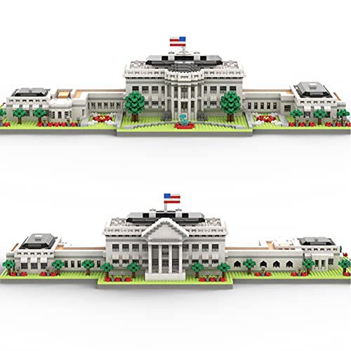 SEMKY Micro Mini Blocks White House Famous Landmark Model Set,(3000Pieces) -Building and Architecture Toys Gifts for Kid and Adult