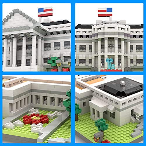 SEMKY Micro Mini Blocks White House Famous Landmark Model Set,(3000Pieces) -Building and Architecture Toys Gifts for Kid and Adult