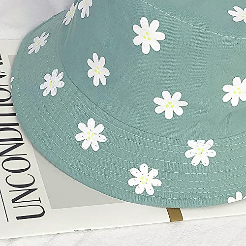 XYIYI Cute Bucket Hat Beach Fisherman Hats for Women, Reversible Double-Side-Wear