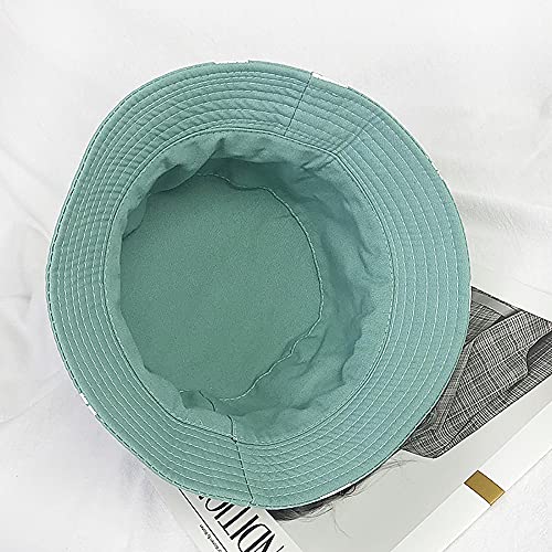 XYIYI Cute Bucket Hat Beach Fisherman Hats for Women, Reversible Double-Side-Wear