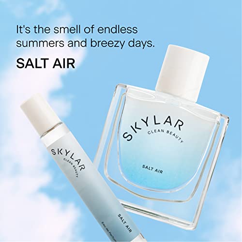 Skylar Salt Air Eau de Perfume - Hypoallergenic & Clean Perfume for Women & Men, Vegan & Safe for Sensitive Skin - Fresh Perfume with Notes of Driftwood, Sea Salt & Seaweed - (10mL /0.33 Fl oz)