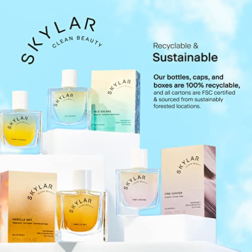 Skylar Salt Air Eau de Perfume - Hypoallergenic & Clean Perfume for Women & Men, Vegan & Safe for Sensitive Skin - Fresh Perfume with Notes of Driftwood, Sea Salt & Seaweed - (10mL /0.33 Fl oz)