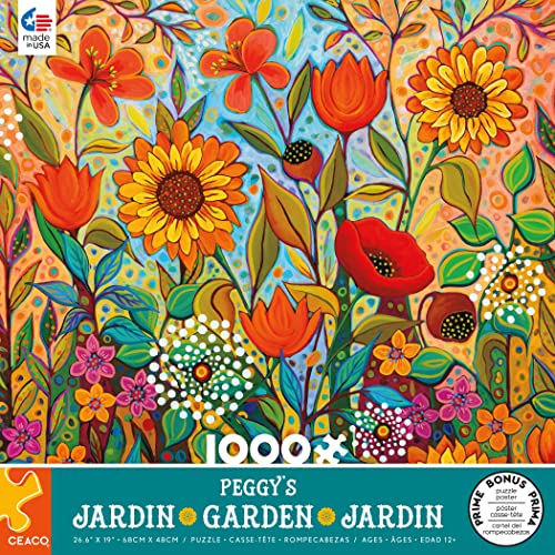 Ceaco - Peggy's Garden - Joy in The Morning - 1000 Piece Jigsaw Puzzle