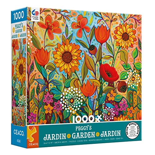 Ceaco - Peggy's Garden - Joy in The Morning - 1000 Piece Jigsaw Puzzle