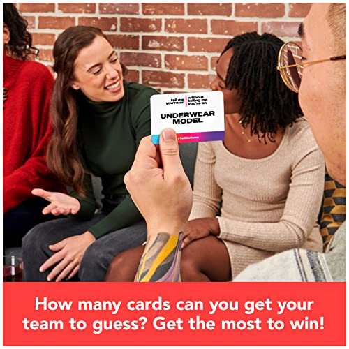 Spin Master Games Tell Me Without Telling Me - The Viral Trend, Now a Hilarious Party Game for Bachelorette Parties, College, Birthdays, for Adults Ages 18 and Up