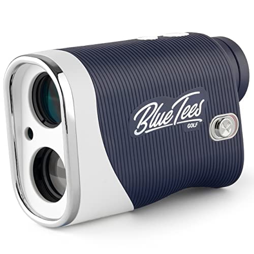 Blue Tees Golf Series 3 Max+ Golf Rangefinder with Slope Switch, 1000 Yards Range Finder, 7X Magnification Laser Rangefinder, Slope Measurement, Magnetic Strip, Flag Pole Locking with Pulse Vibration