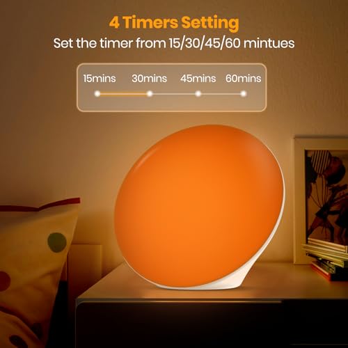 LASTAR Sun Lamp, 10,000 Lux Sunlight Lamp with Touch Control, 5 Brightness Level & 60Min Timer, One-Max Sun Lamp with Memory Function for Home/Office(White)