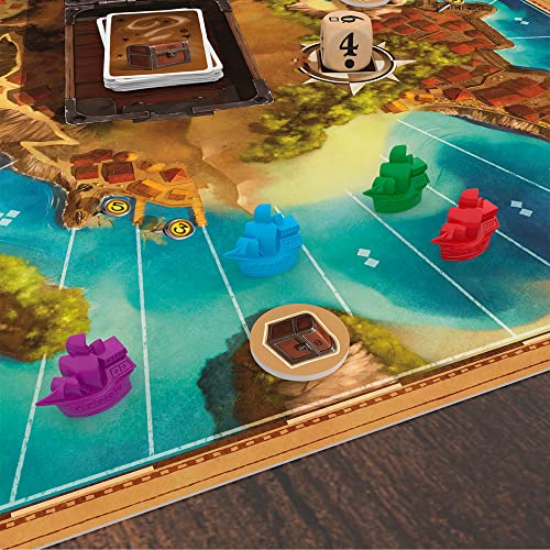 Jamaica Board Game (New Edition) - Family-Friendly Pirate Racing Game, Strategy Game for Kids & Adults, Ages 8+, 2-6 Players, 30-60 Minute Playtime, Made by Space Cowboys