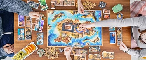 Jamaica Board Game (New Edition) - Family-Friendly Pirate Racing Game, Strategy Game for Kids & Adults, Ages 8+, 2-6 Players, 30-60 Minute Playtime, Made by Space Cowboys