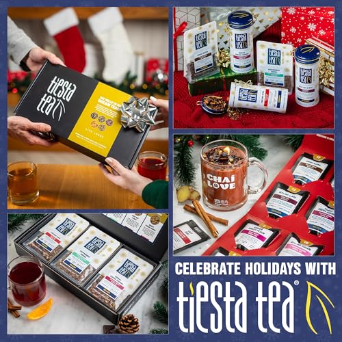 Tiesta Tea - Discovery Tea Sampler Dry Flight Set | High to No Caffeine Hot & Iced Tea, Up to 200 Cups | Loose Leaf Tea Variety Pack with Green, Herbal, Black & Chai Tea - 20 Resealable Sample Pouches