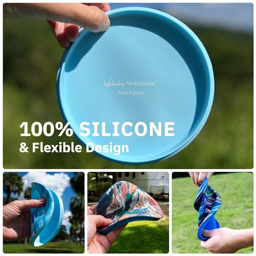 Waboba Wingman-Foldable Silicone Disc-Fly Straight and Far, Perfect for Kids and Adults (Tie Dye)