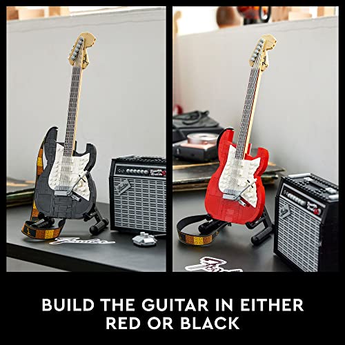 LEGO Ideas Fender Stratocaster 21329 DIY Guitar Model Building Set for Music Lovers, Complete with 65 Princeton Reverb Amplifier & Authentic Accessories, Perfect Way to Rock Gift Giving