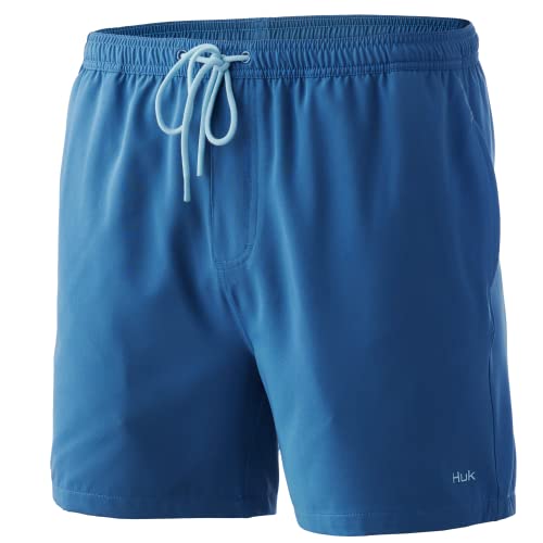 HUK Men's Volley 5.5" Elastic Waist Quick-Dry Swim Shorts