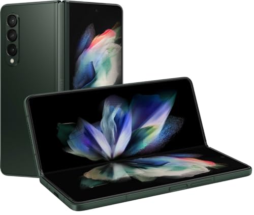 SAMSUNG Galaxy Z Fold 3 5G Factory Unlocked Android Cell Phone US Version Smartphone Tablet 2-in-1 Foldable Dual Screen Under Display Camera 256GB Storage, Phantom Green (Renewed)