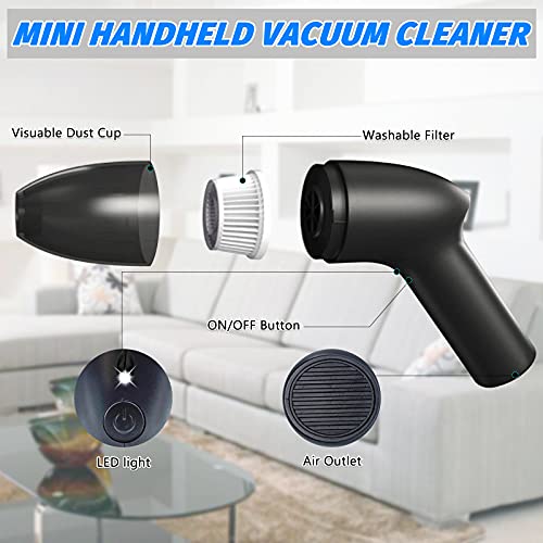 Hayousui 4.3Kpa Keyboard Vacuum Cleaner Mini：Handheld Computer Vacuum Cordless for Car Laptop Sewing Machine Portable Keyboard Vac USB Desk Crumbs Dust Cleaners