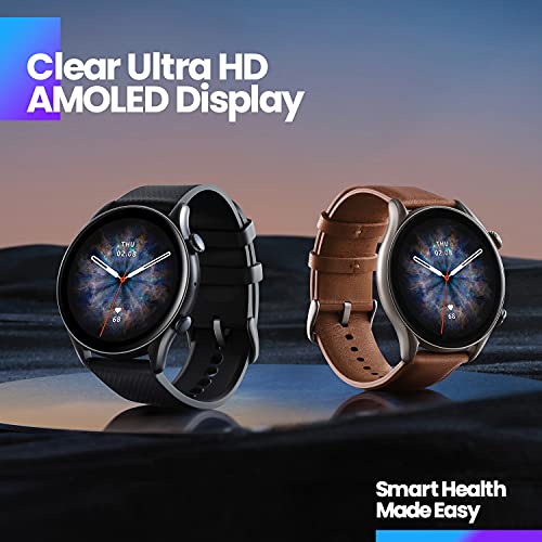 Amazfit GTR 3 Pro Smart Watch for Men,12-Day Battery Life, Alexa Built-in, Bluetooth Call & Text, GPS & 150 Sports Modes, 1.45”AMOLED Display, Fitness Watch with SpO2 Heart Rate Tracker, Brown