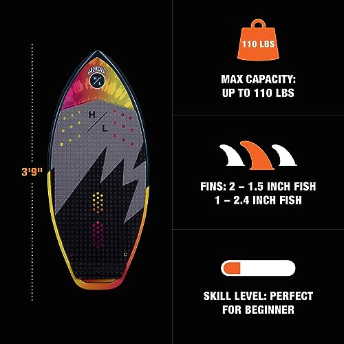 Hyperlite Gromcast Kids Wakesurfer Red/Yellow 3ft 9in