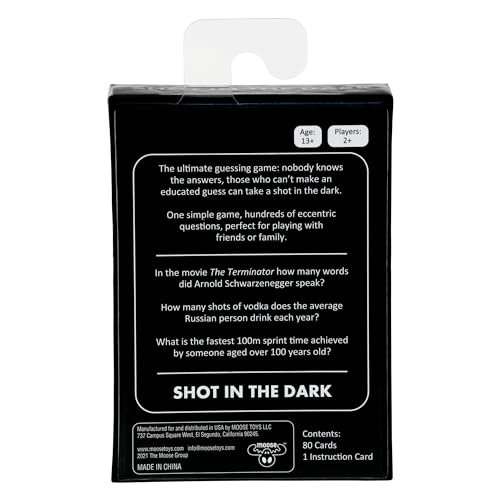 Shot in the Dark - Moose Games - The Ultimate Unorthodox Quiz Game, Multicolor, 91022