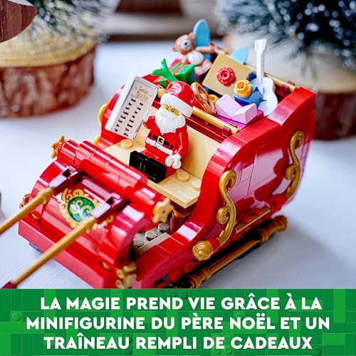 LEGO Santa’s Sleigh Christmas Toy Building Set for Kids Ages 9-13, Comes with a Santa Figurine & Reindeer, Gift for Boys and Girls, Holiday Home Decor, 40499