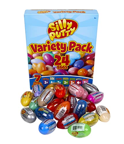 Crayola Silly Putty Bulk Variety Pack, Sensory Putty, Fidget Toys For Kids, Gifts, 24 Eggs [Amazon Exclusive]