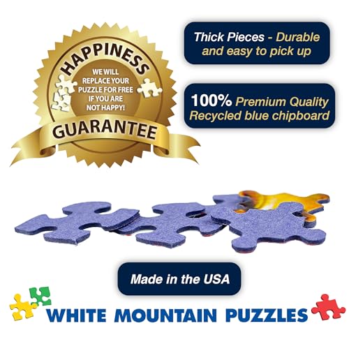 White Mountain Puzzles Christmas Calendar, 1000 Pieces Jigsaw Puzzle