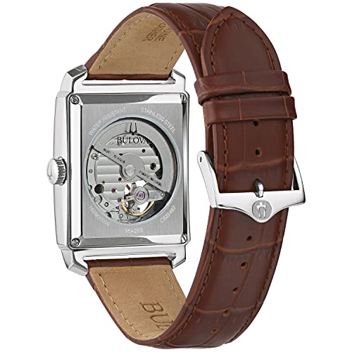 Bulova Men's Sutton Automatic Alligator-Grain Leather Strap Watch | 33mm | 96A268