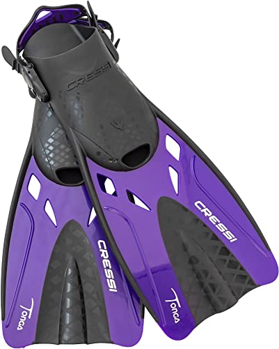 Cressi Adult Snorkeling Set (Mask, Dry Snorkel, Adjustable Fins) - Light Equipment- Tonga Pro Dry Set: Designed in Italy