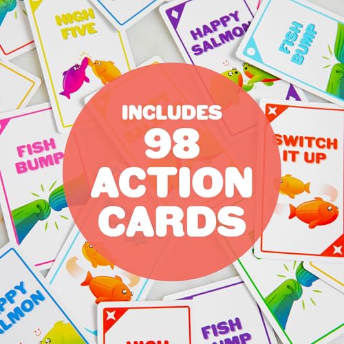 Exploding Kittens Happy Salmon: The 90-Second Family-Friendly Party Card Game for Adults, Teens & Kids