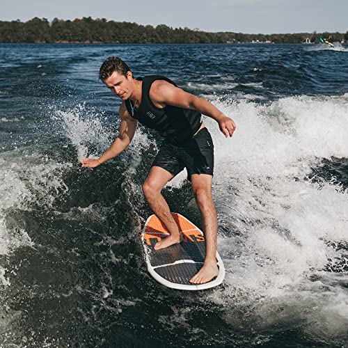 SWELL Wakesurf -Superior Longboard Wakesurf Board - Fin Included - Surf Style Wakesurfer