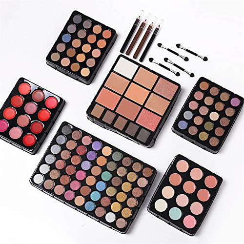 132 Color All In One Makeup Kit,Professional Makeup Case,Makeup Set for Teen Girls,Makeup Palette,Multicolor Eyeshadow Kit (006N1-Pink)