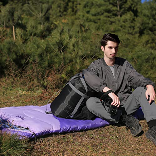 Camping Sleeping Bag, 32℉ Sleeping Bags for Adults Kids Teens Cold Weather Warm Sleeping Bag Winter for 3-4 Season Camping, Camping Gear Equipment, Traveling, and Outdoors