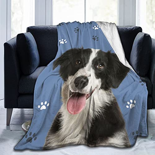 SIMIEEK Custom Pet Blanket Personalized Photos Text Collage Customized Picture Throws Blankets for Couple Lover Adults Family Birthday