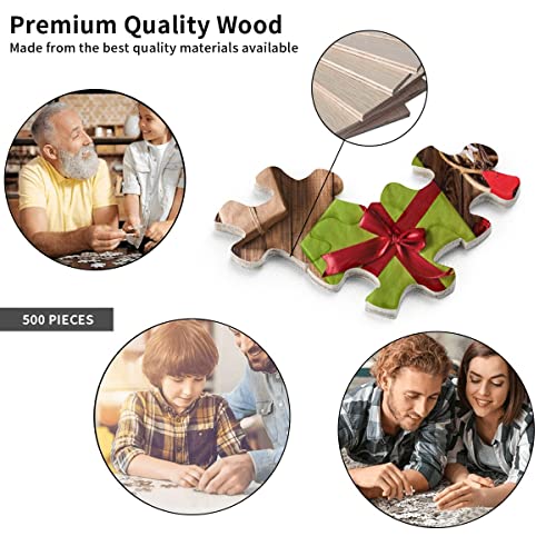 Custom Puzzles Personalized Puzzle 300/500/1000 Pieces from Photo Custom Jigsaw Puzzle for Adult and Kids Family, Wedding, Graduation, Gift Horizontal Version 500PCS