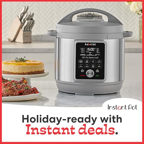 Instant Pot Duo Plus, 8-Quart Whisper Quiet 9-in-1 Electric Pressure Cooker, Slow Rice Cooker, Steamer, Sauté, Yogurt Maker, Warmer & Sterilizer, App With Over 800 Recipes, Stainless Steel