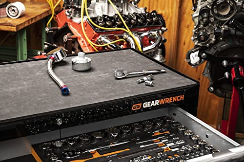 GEARWRENCH 83 Pc. 1/4, 3/8", 1/2" 90-Tooth SAE/Metric Mechanics Tool Set with EVA Foam Tray - 86529