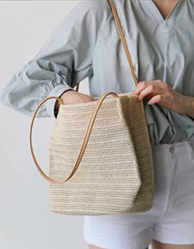 Tote Bag Women Small Satchel Bag Straw Beach Bag Cute Hobo Bags Fashion Tote Handbag Crossbody Summer Purse 2024