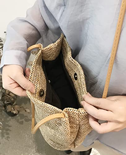 Tote Bag Women Small Satchel Bag Straw Beach Bag Cute Hobo Bags Fashion Tote Handbag Crossbody Summer Purse 2024