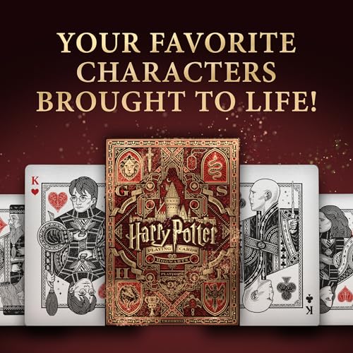 theory11 Harry Potter Playing Cards - Red (Gryffindor)