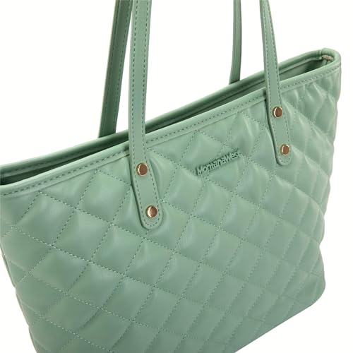 Montana West Quilted Handbag for Women Tote Purse Shoulder Bag Large Fashion Hobo Purse