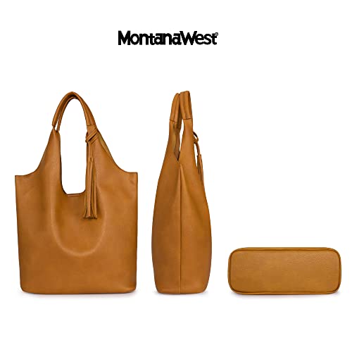 Montana West Slouchy Hobo Bags for Women Soft Designer Shoulder Purses Ladies Top Handle Handbag