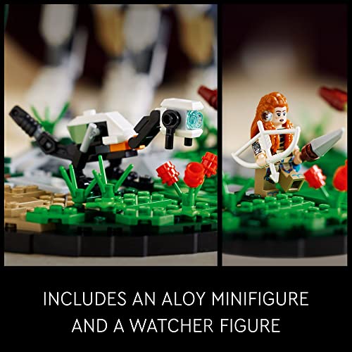 LEGO Horizon Forbidden West: Tallneck 76989 Building Set - Aloy Minifigure & Watcher Figure, Featuring Minifigure Accessories from The Game, Collectible Gift Idea for Teens, Adults, Men, Women