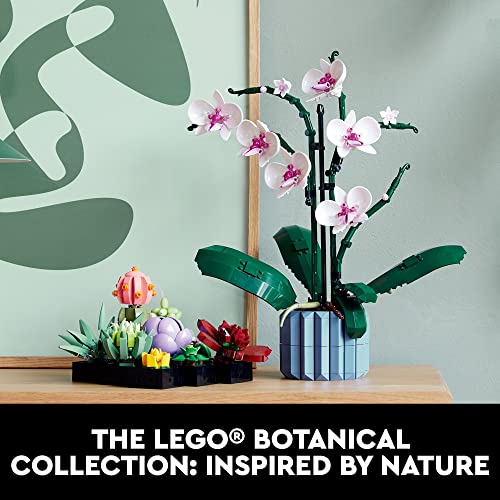 LEGO Icons Succulents Artificial Plant Set for Adults, Home Decor, Birthday, Creative Housewarming Gifts, Botanical Collection, Flower Bouquet Kit, 10309